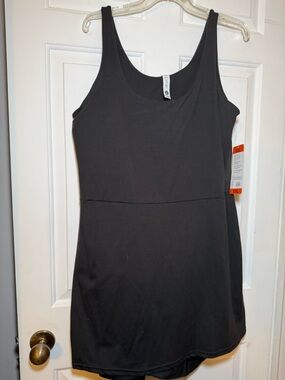 Elle Sport Woman’s Active Tank Dress Black Sz XXL NWT Athletic Shorts Pockets